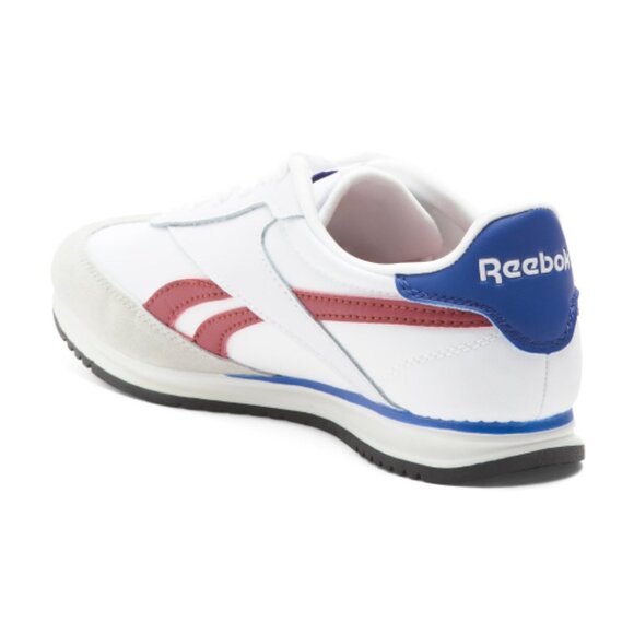 NEW REEBOK Leather Fiori Low Profile Sneakers in white/red/blue women 2512 3T4 - Picture 4 of 10